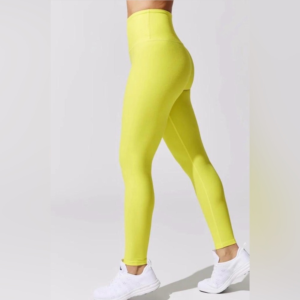 Beyond Yoga High-Waist Neon Yellow Leggings